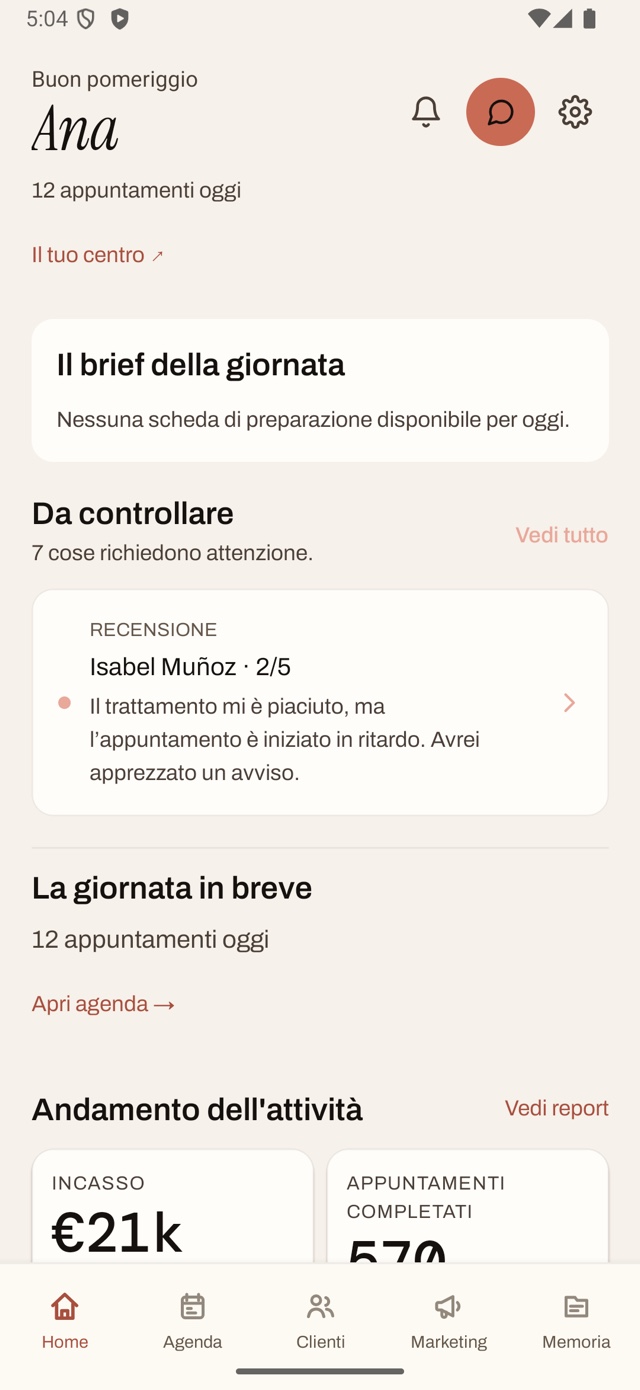App krinIA con appuntamenti e decisioni aperte