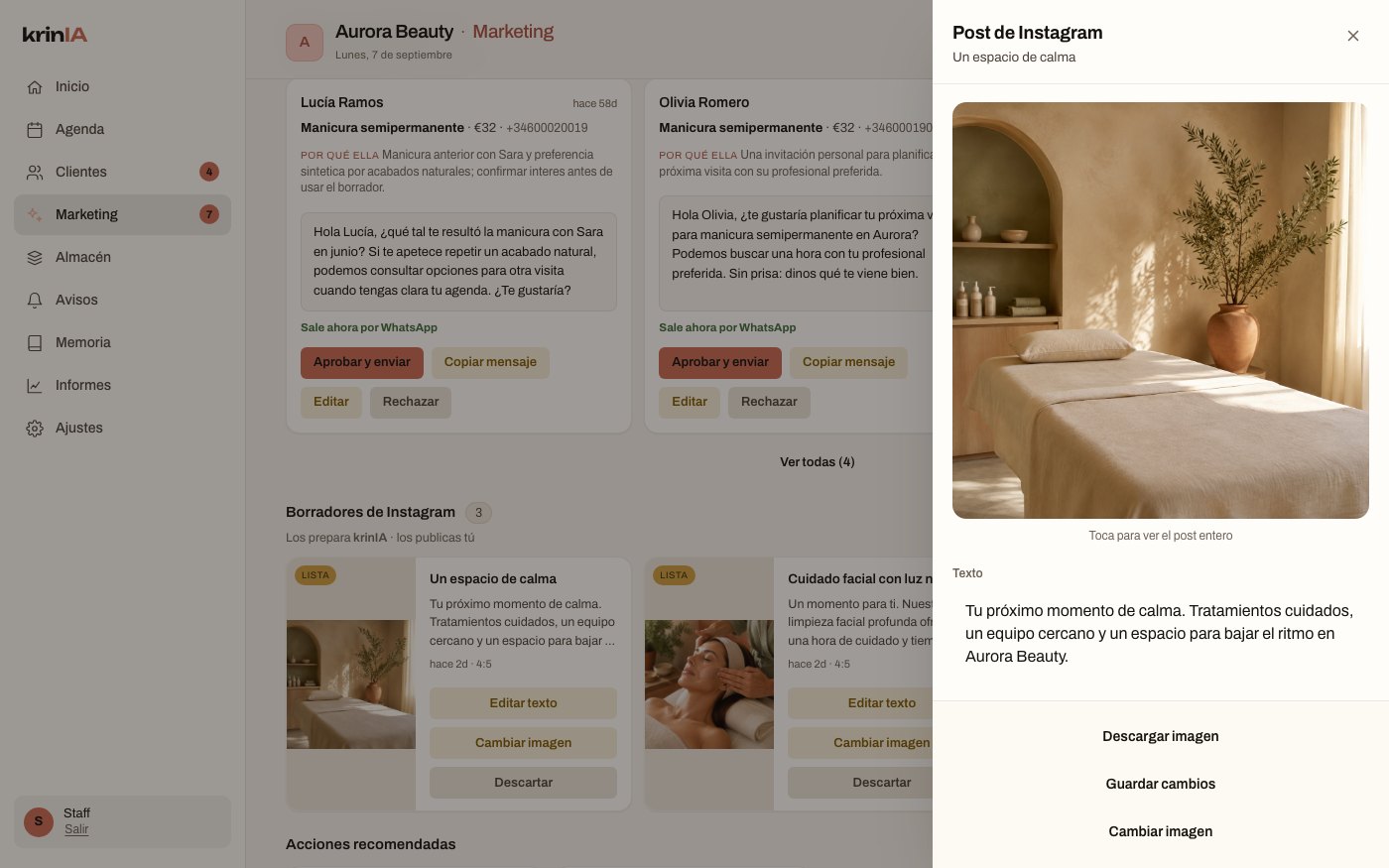 Instagram draft ready to publish